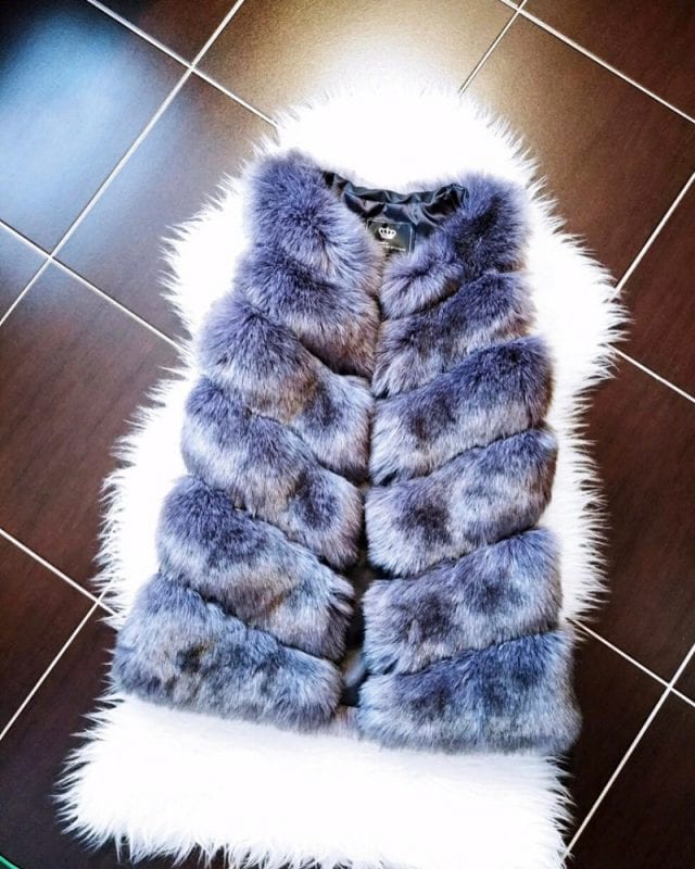 short faux fur vest