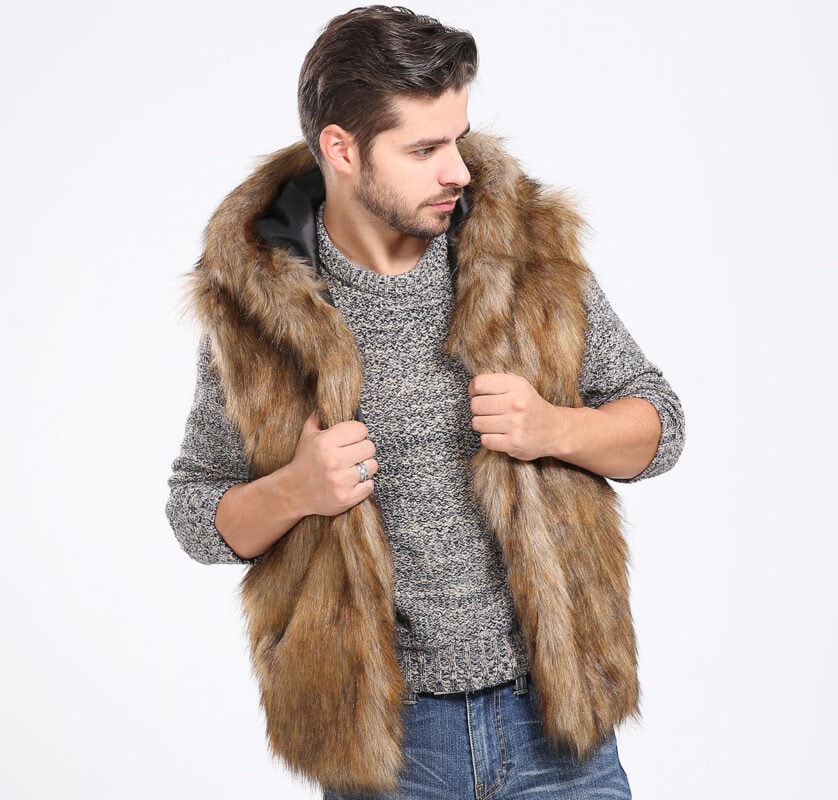 Why do men like faux fur vest