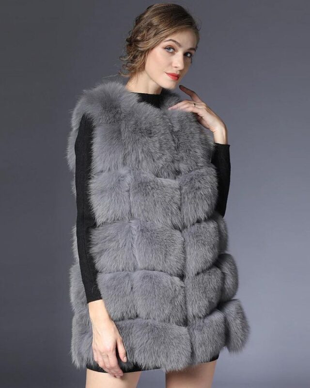 winter faux fur vest