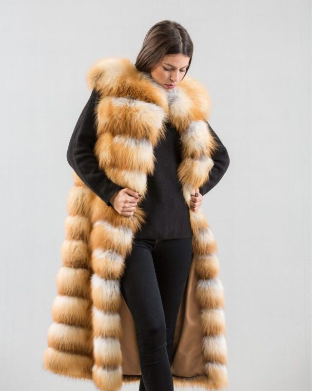 Long faux fur vest