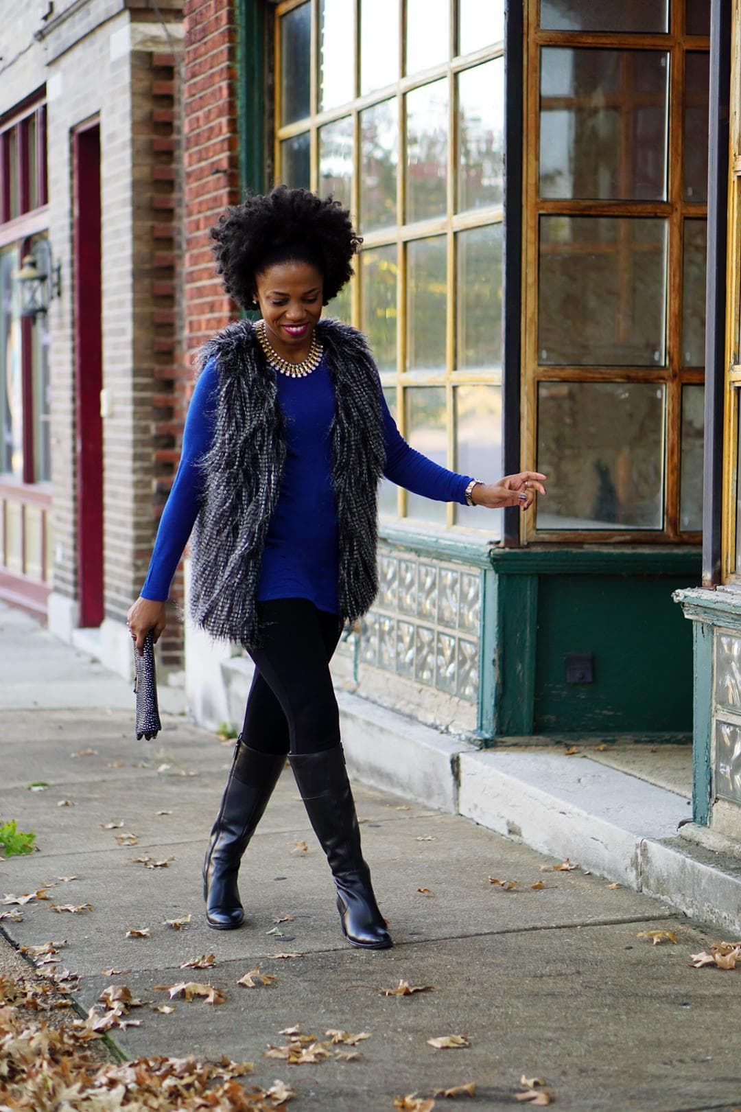 faux fur vest style